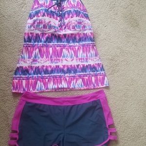 FREE COUNTRY XXL 18 TWO PIECE SWIMSUIT